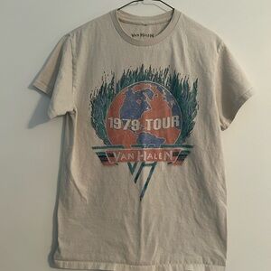 1979 Tour Graphic Tee - Vintage-Style Cream Shirt